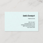 Niedliche Tintenfischkreatur Visitenkarte (Rückseite)