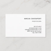 Niedliche Tintenfischkreatur Visitenkarte (Rückseite)