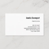 Niedliche Tintenfischkreatur Visitenkarte (Rückseite)