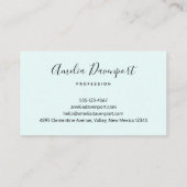 Niedliche Tintenfischkreatur Visitenkarte (Rückseite)