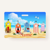 Niedliche Tiny Beach Shacks Thunder_Cove Ausweis (Rückseite)