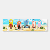 Niedliche Tiny Beach Shacks Thunder_Cove Autoaufkleber (Vorne)