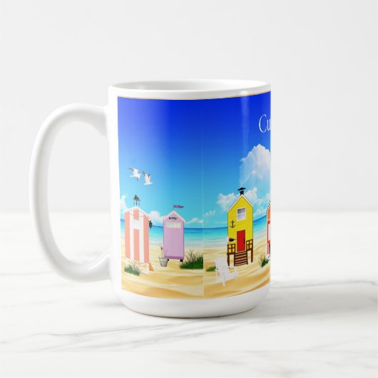 Niedliche Tiny Beach Shacks Thunder_Cove Kaffeetasse (Links)