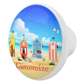 Niedliche Tiny Beach Shacks Thunder_Cove Keramikknauf (Rechts)