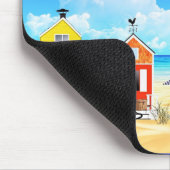 Niedliche Tiny Beach Shacks Thunder_Cove Mousepad (Ecke)