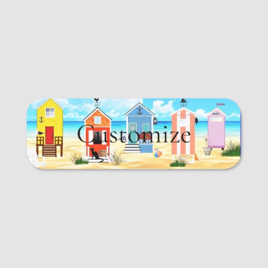 Niedliche Tiny Beach Shacks Thunder_Cove Namensschild (Vorderseite)
