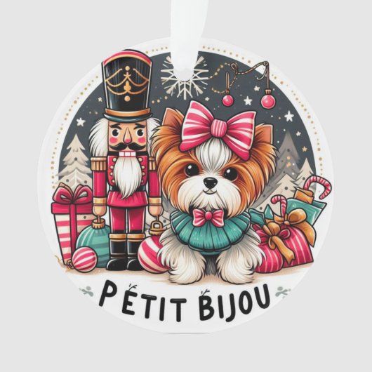 Niedliche Tiny Dog Ornament (Vorderseite)