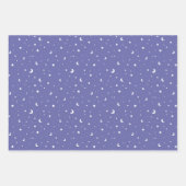 Niedliche Tiny Moons und Stars Geschenkpapier Set (Vorderseite 2)