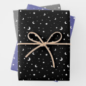 Niedliche Tiny Moons und Stars Geschenkpapier Set (Beispiel)