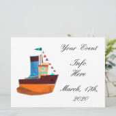 Niedliche Tiny Tugboat Thunder Cove (Stehend Vorderseite)