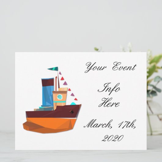 Niedliche Tiny Tugboat Thunder Cove (Stehend Vorderseite)