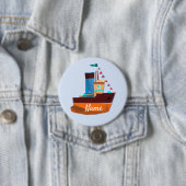 Niedliche Tiny Tugboat Thunder Cove Button (Beispiel)