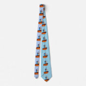Niedliche Tiny Tugboat Thunder Cove Krawatte (Rückseite)