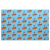 Niedliche Tiny Tugboat Thunder Cove Stoff (Fat Quarter (45,7 x 55,9 cm))