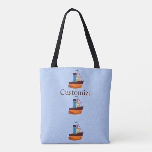 Niedliche Tiny Tugboats Thunder Cove Tasche (Rückseite)