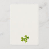 Niedliche Tipps zum Kleeblatt für Mum Baby Shower Begleitkarte (Rückseite)