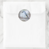 Niedliche Titmaus Runder Aufkleber (Tasche)