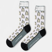 Niedliche Titmausvogelsocken Socken (Linkes Detail)