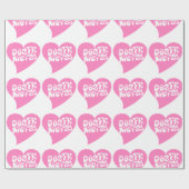 Niedliche Todesmetallherzen Geschenkpapier (Flach)