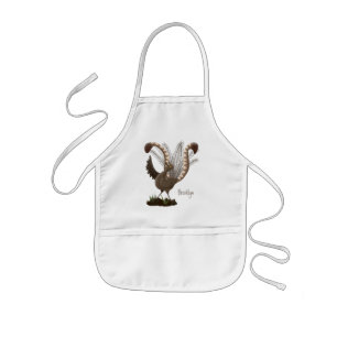 Niedliche tolle lyrebird Cartoon Illustration Kinderschürze