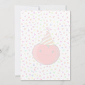 Niedliche Tomate zum Geburtstag Einladung (Rückseite)