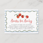 Niedliche Tomatenbücher für Baby Begleitkarte (Vorderseite)