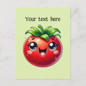 Niedliche Tomatenliebhaber anpassen Postkarte (Vorderseite)