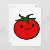 Niedliche Tomatenstickerei Postkarte (Vorne/Hinten)