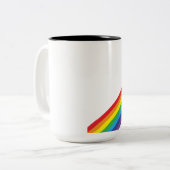 Niedliche Ton-Tasse des Kawaii Zweifarbige Tasse (Vorderseite Links)