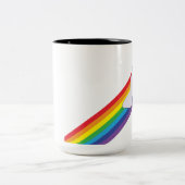 Niedliche Ton-Tasse des Kawaii Zweifarbige Tasse (Mittel)