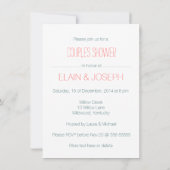 Niedliche Tonnen der LIEBE Elefant PAAR-DUSCHE Einladung (Rückseite)