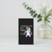 Niedliche Tonsil Removal Operation Unicorn Girl Er Visitenkarte (Stehend Vorderseite)