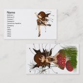 Niedliche Toon-Herbst-Fee Visitenkarte (Vorne/Hinten)