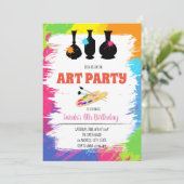 Niedliche Töpfereien Geburtstagsfeier Einladung (Stehend Vorderseite)