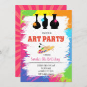 Niedliche Töpfereien Geburtstagsfeier Einladung (Vorne/Hinten)