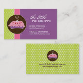 Niedliche Torten-Geschäfts-Karten Visitenkarte (Vorne/Hinten)