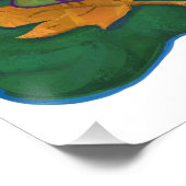 Niedliche Tortoise Art Poster (Ecke)