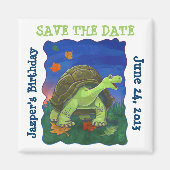 Niedliche Tortoise Save the Date Magnet (Vorne)
