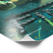 Niedliche Tortoise und Hare Art Fotodruck (Ecke)