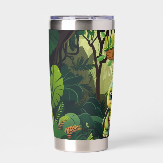 Niedliche Tortoise, Whimsical Baby Turtle Wildlife Thermobecher (Vorderseite)