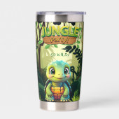 Niedliche Tortoise, Whimsical Baby Turtle Wildlife Thermobecher (Links)