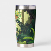 Niedliche Tortoise, Whimsical Baby Turtle Wildlife Thermobecher (Rückseite)