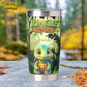 Niedliche Tortoise, Whimsical Baby Turtle Wildlife Thermobecher