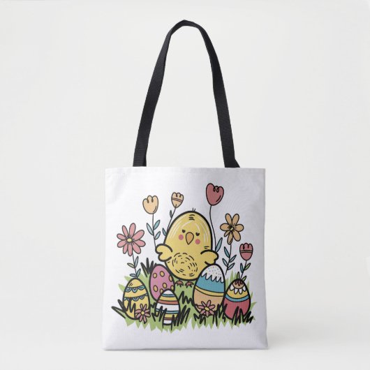 Niedliche Tote Tasche "Happy Oaster" (Vorderseite)