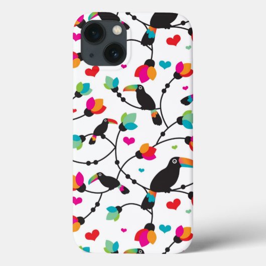 niedliche Toucan Vogel Tropical Illustration Case-Mate iPhone Hülle (Rückseite)