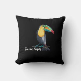 Niedliche Toucan Watercolor Illustration Kissen