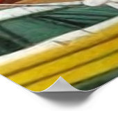 Niedliche Touristenstadt Moderne Hafenfantasie Poster (Ecke)