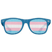 Niedliche Transgender-Flag-Sonnenbrille Partybrille (Vorderseite)