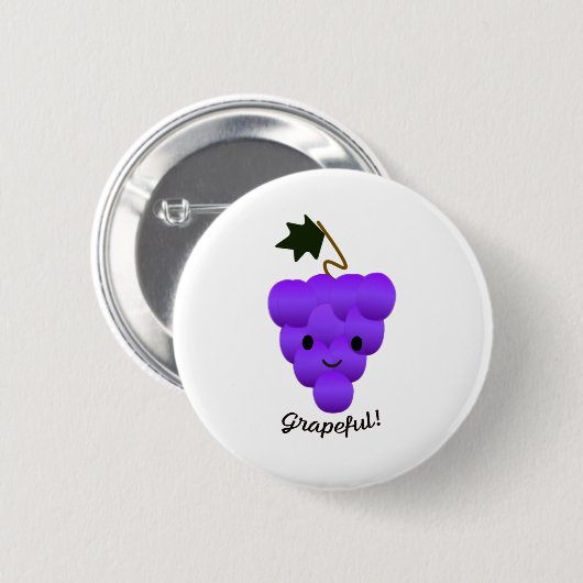 Niedliche Trauben Button (Vorne & Hinten)