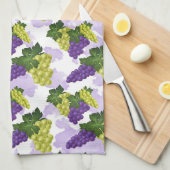 Niedliche Trauben Fruchtmuster Küche Geschirrtuch (Viertel Falte)